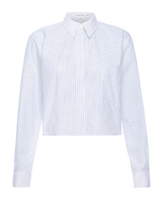 Stripe Crop Uniform Shirt