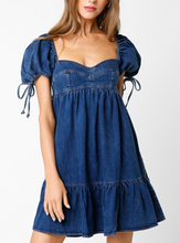 Load image into Gallery viewer, Denim Baby Doll Dress