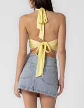 Load image into Gallery viewer, Satin Halter Cropped Top