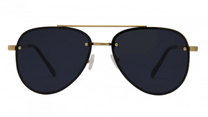 River Sunglasses: Gold/Smoke Polarized