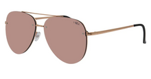 Load image into Gallery viewer, River Sunglasses: Rose Gold/Rose Gold Mirror Polarized