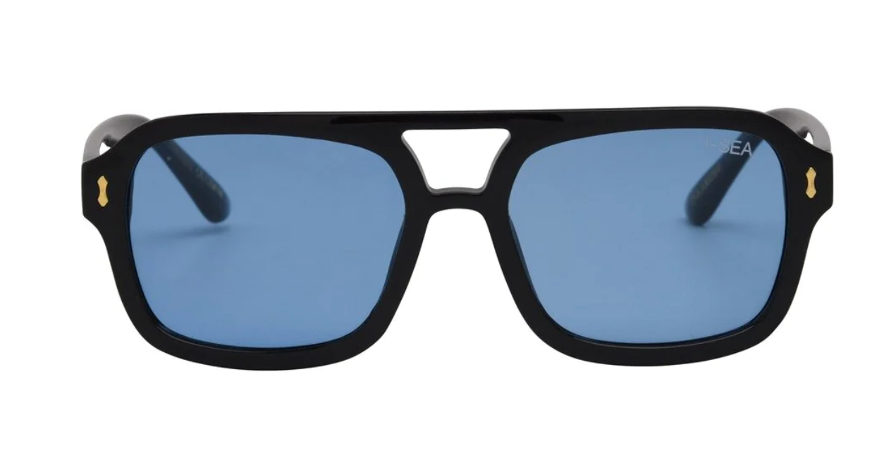 Royal Sunglasses: Black/Blue Polarized