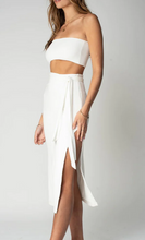 Load image into Gallery viewer, Wide Rib Baja Nights Cut Out Dress: White