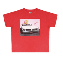 Load image into Gallery viewer, Fare Enough Boyfriend Tee with Rhinestones