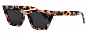Rosey Sunglasses: Snow Tort/Smoke Polarized