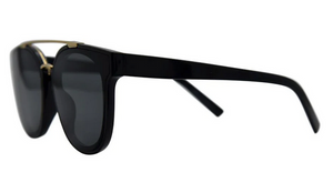 Topanga Sunglasses: Black/Smoke Polarized