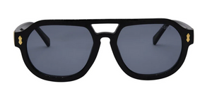 Ziggy Sunglasses: Black/Smoke Polarized