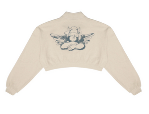 Locked In Henley Cropped Crewneck