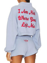 Load image into Gallery viewer, I Am Not Where You Left Me V2 Henley Crewneck