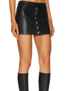 Eunice Skort in Faux Leather