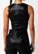 Load image into Gallery viewer, Leather Vest Top