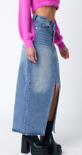 Load image into Gallery viewer, Denim Crossover Midi Skirt