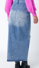 Load image into Gallery viewer, Denim Crossover Midi Skirt