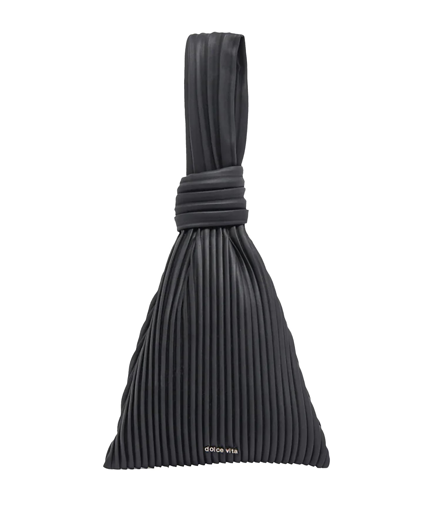 Carey Handbag: Black Leather