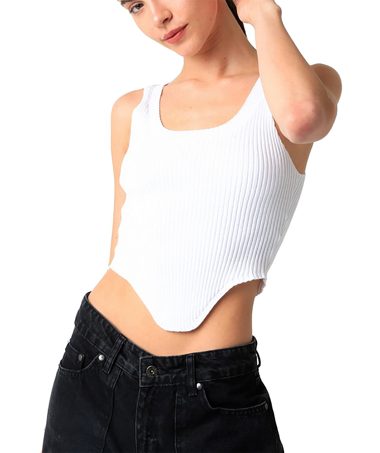 Claire Ribbed Top