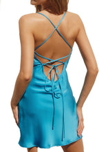 Load image into Gallery viewer, Date Night Mini Dress: Summer Blue