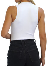 Load image into Gallery viewer, Double Layer Ribbed Tank: White
