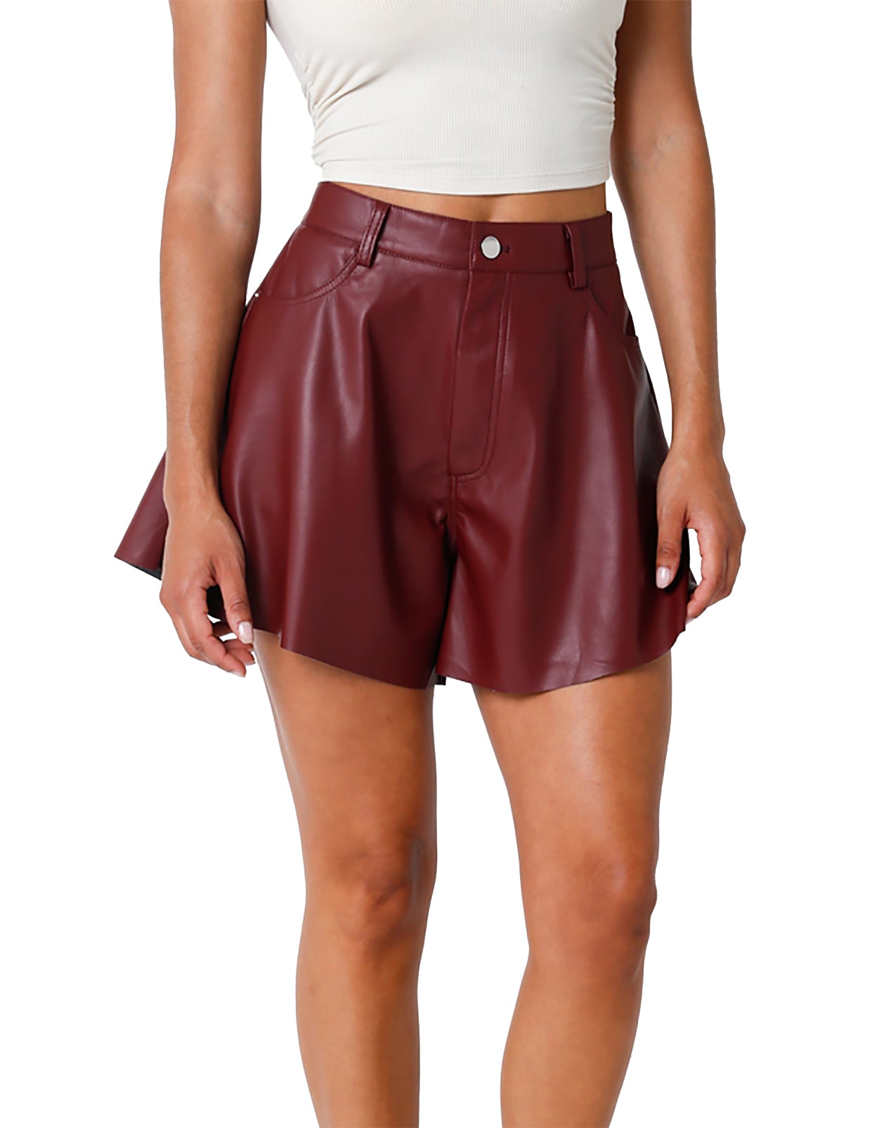 Faux Leather Shorts: Scarlett