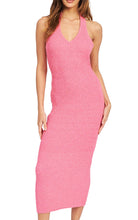 Load image into Gallery viewer, Halter Midi Dress
