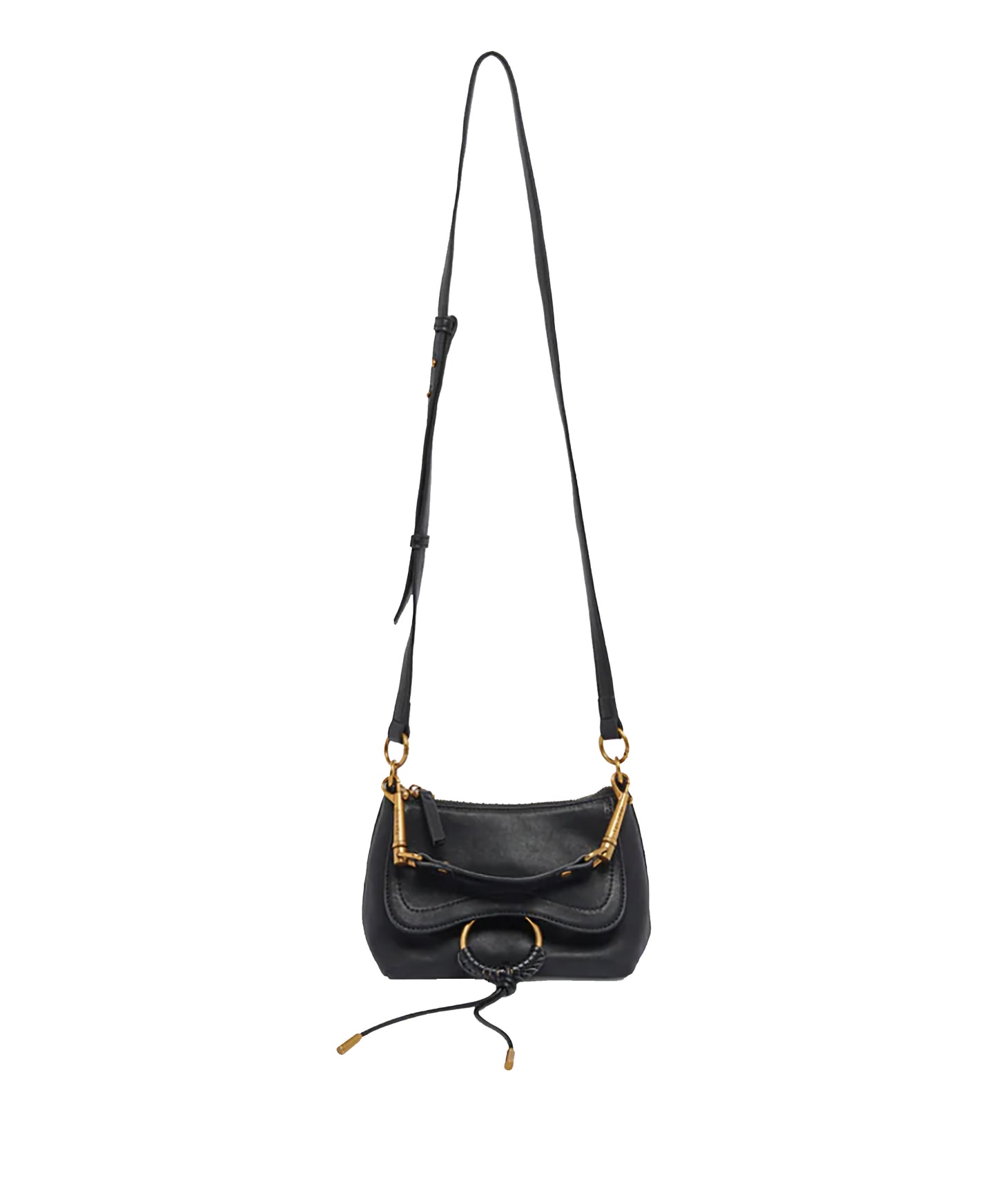 Jolene Handbag: Black Leather