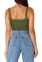 Load image into Gallery viewer, Knitted Crossover Top: Olive