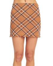 Load image into Gallery viewer, Plaid Mesh Mini Skirt