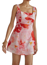 Load image into Gallery viewer, Rose Print Mini Dress