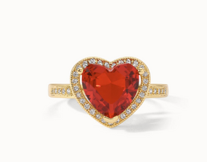 Cherry Heart Ring