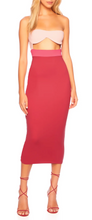Load image into Gallery viewer, Colorblock Underwire Tube Dress 18&quot;
