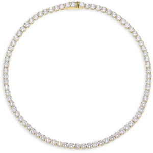 Karla Tennis Necklace: Gold