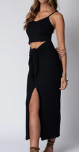 Load image into Gallery viewer, Tied Rib Maxi Skirt