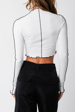 Load image into Gallery viewer, Emory Top: White/Black