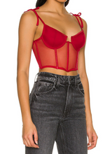 Load image into Gallery viewer, Femme Bustier: Red