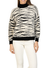Load image into Gallery viewer, Zebra Fuzzy Pullover