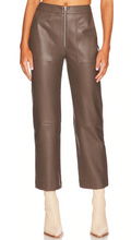 Load image into Gallery viewer, Vegan Leather Exposed Zip Pant