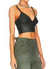 Load image into Gallery viewer, Faux Leather Bralette