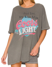 Load image into Gallery viewer, Coors Light Hey Beer Man Oversized Tee