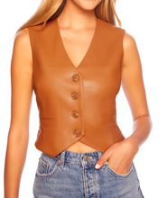 Load image into Gallery viewer, Faux Leather Vest