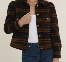 Load image into Gallery viewer, Plaid Puff Shoulder Shacket