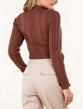 Load image into Gallery viewer, Cable Knit Cutout Sweater