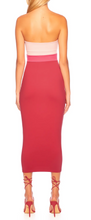 Load image into Gallery viewer, Colorblock Underwire Tube Dress 18&quot;