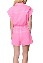Load image into Gallery viewer, Pink Shadow Denim Romper