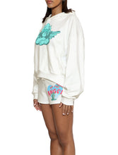 Load image into Gallery viewer, Sorry Siren Cream Ribbed Hoodie