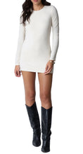Load image into Gallery viewer, Wide Rib Long Sleeve Mini: White