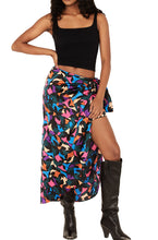 Load image into Gallery viewer, Wrap Me Up Skirt: Mosaic Magic Luxe Satin